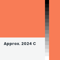 Color chip: Approx. 2024 C