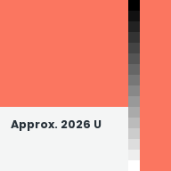Color chip: Approx. 2026 U