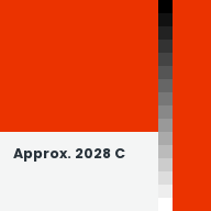 Color chip: Approx. 2028 C