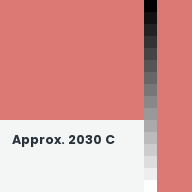 Color chip: Approx. 2030 C