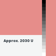Color chip: Approx. 2030 U