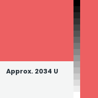 Color chip: Approx. 2034 U