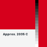 Color chip: Approx. 2035 C
