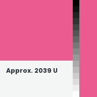 Color chip: Approx. 2039 U