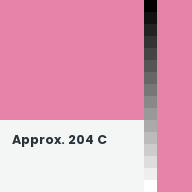 Color chip: Approx. 204 C