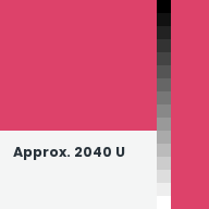 Color chip: Approx. 2040 U