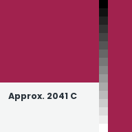 Color chip: Approx. 2041 C