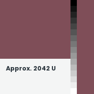 Color chip: Approx. 2042 U