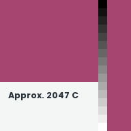 Color chip: Approx. 2047 C