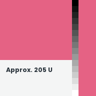 Color chip: Approx. 205 U