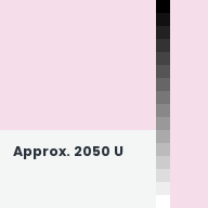 Color chip: Approx. 2050 U