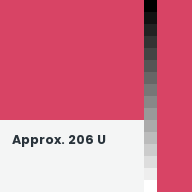 Color chip: Approx. 206 U