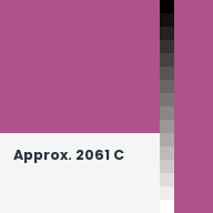 Color chip: Approx. 2061 C