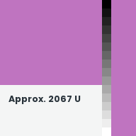 Color chip: Approx. 2067 U