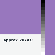 Color chip: Approx. 2074 U