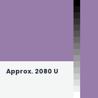 Color chip: Approx. 2080 U