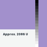 Color chip: Approx. 2086 U