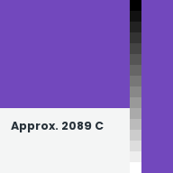 Color chip: Approx. 2089 C