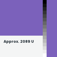 Color chip: Approx. 2089 U