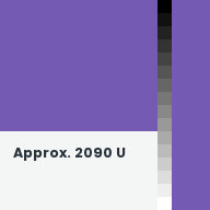 Color chip: Approx. 2090 U