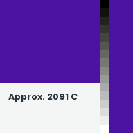 Color chip: Approx. 2091 C