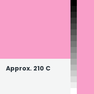 Color chip: Approx. 210 C
