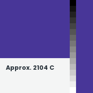 Color chip: Approx. 2104 C