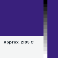 Color chip: Approx. 2105 C