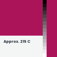 Color chip: Approx. 215 C