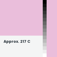 Color chip: Approx. 217 C