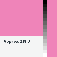 Color chip: Approx. 218 U