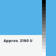 Color chip: Approx. 2190 U
