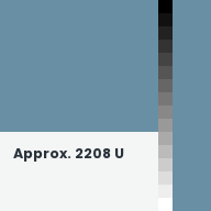 Color chip: Approx. 2208 U