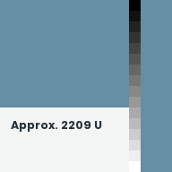 Color chip: Approx. 2209 U