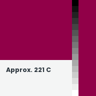 Color chip: Approx. 221 C