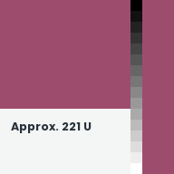 Color chip: Approx. 221 U