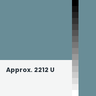 Color chip: Approx. 2212 U