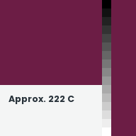 Color chip: Approx. 222 C