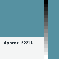 Color chip: Approx. 2221 U
