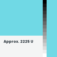Color chip: Approx. 2225 U