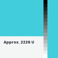 Color chip: Approx. 2226 U