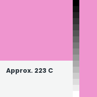 Color chip: Approx. 223 C