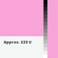 Color chip: Approx. 223 U