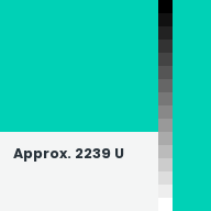 Color chip: Approx. 2239 U