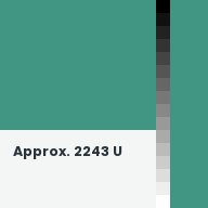 Color chip: Approx. 2243 U