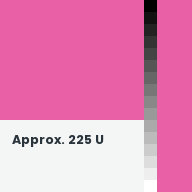 Color chip: Approx. 225 U