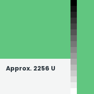 Color chip: Approx. 2256 U