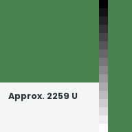 Color chip: Approx. 2259 U