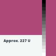 Color chip: Approx. 227 U