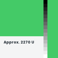 Color chip: Approx. 2270 U